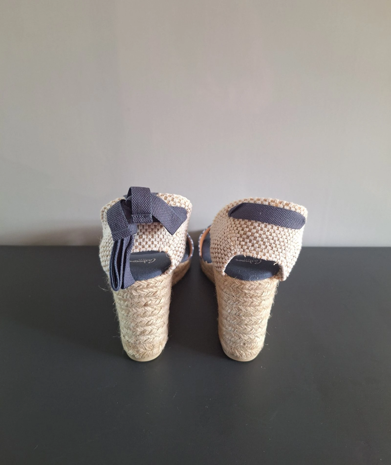 Espadrilles à talon compensé avec imprimé panthère bleue Castañer taille 41 – photo 7